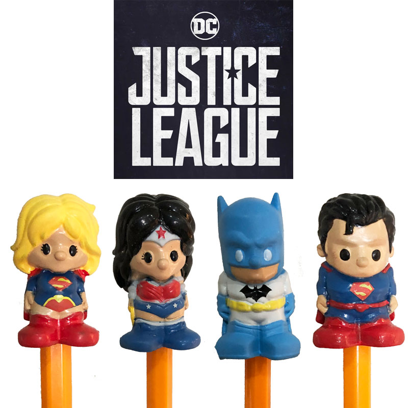 Justice League Ooshies 4 Pack Assorted (Pencil Toppers)